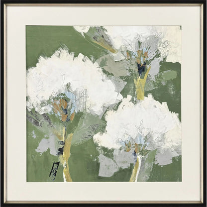 Starlight Wood Frame White Canvas Art