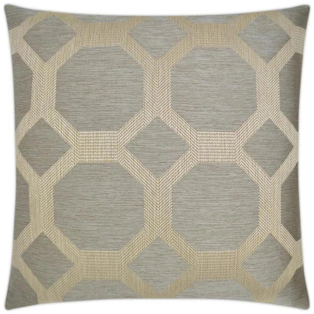 D.V. Kap Statler Taupe Brown Throw Pillow With Insert
