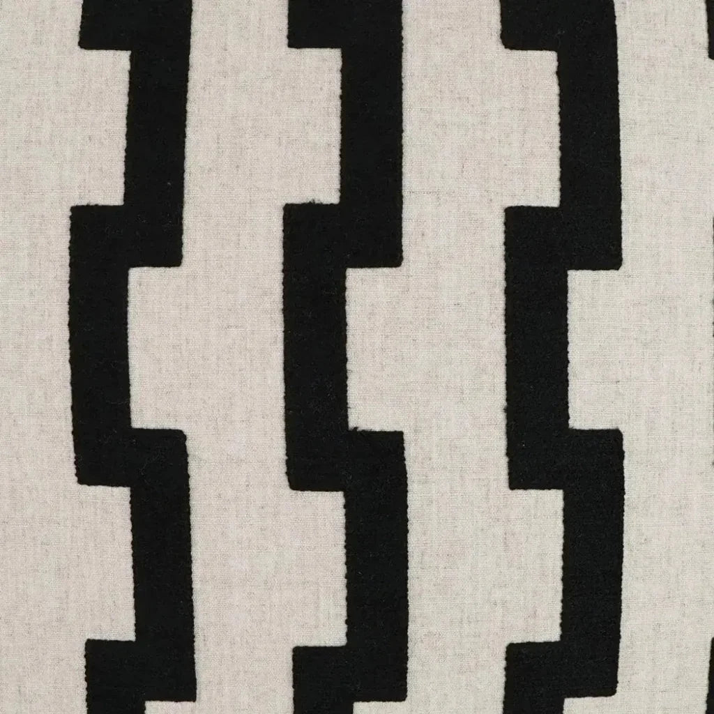 Steps Geometric Global Black Large Throw Pillow Insert - LOOMLAN - D.V. Kap - Throw Pillows