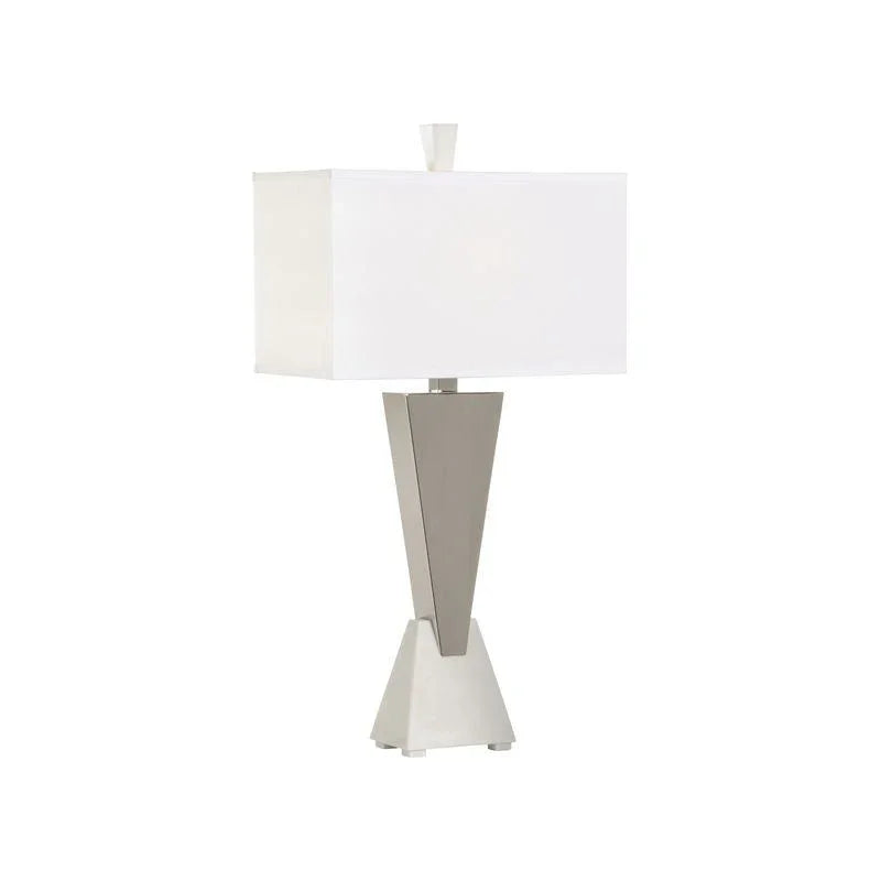 Sterling Triangular Polished Nickel Table Lamp - LOOMLAN - Wildwood - Table Lamps