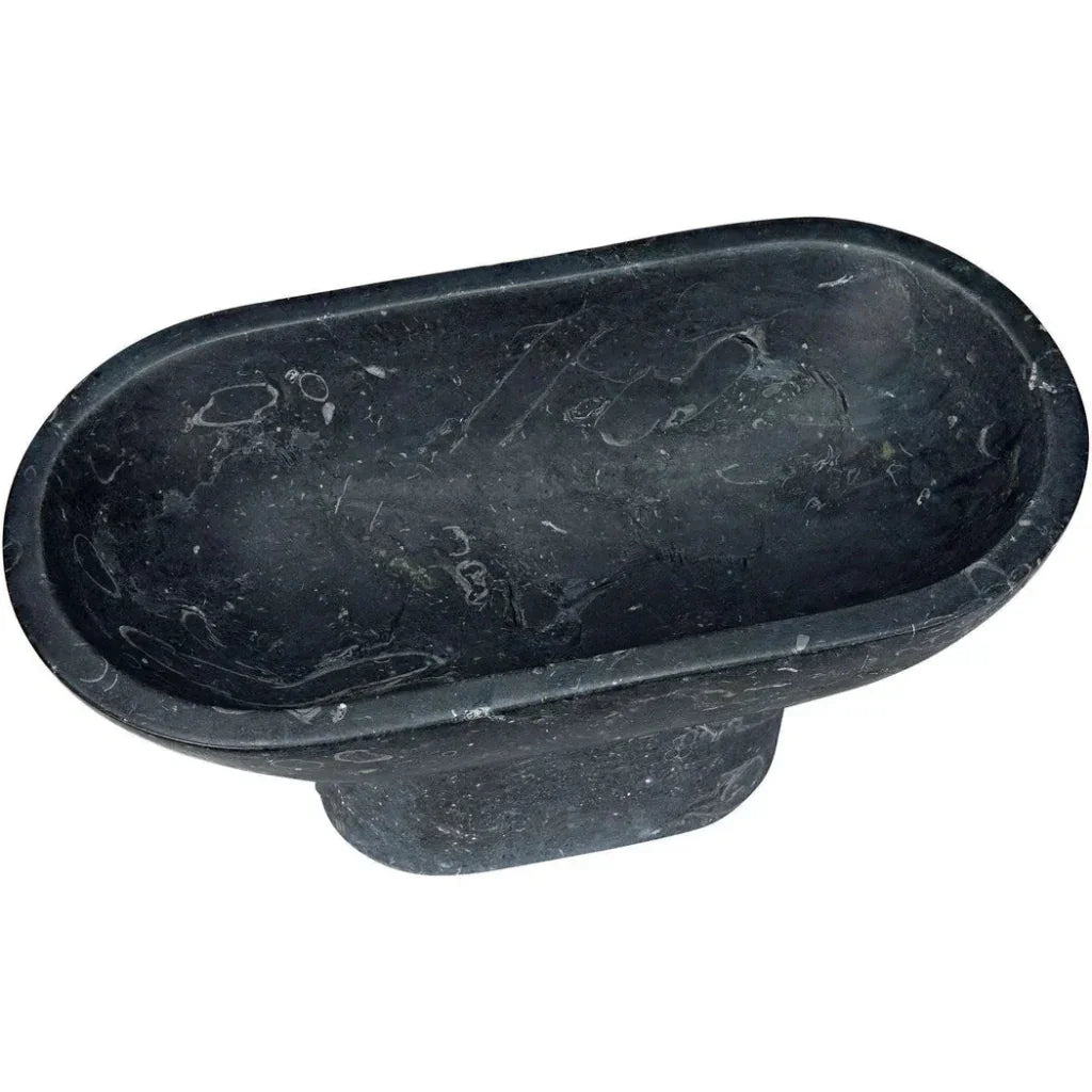 Steve Black Marble Tray - LOOMLAN - Noir - Trays