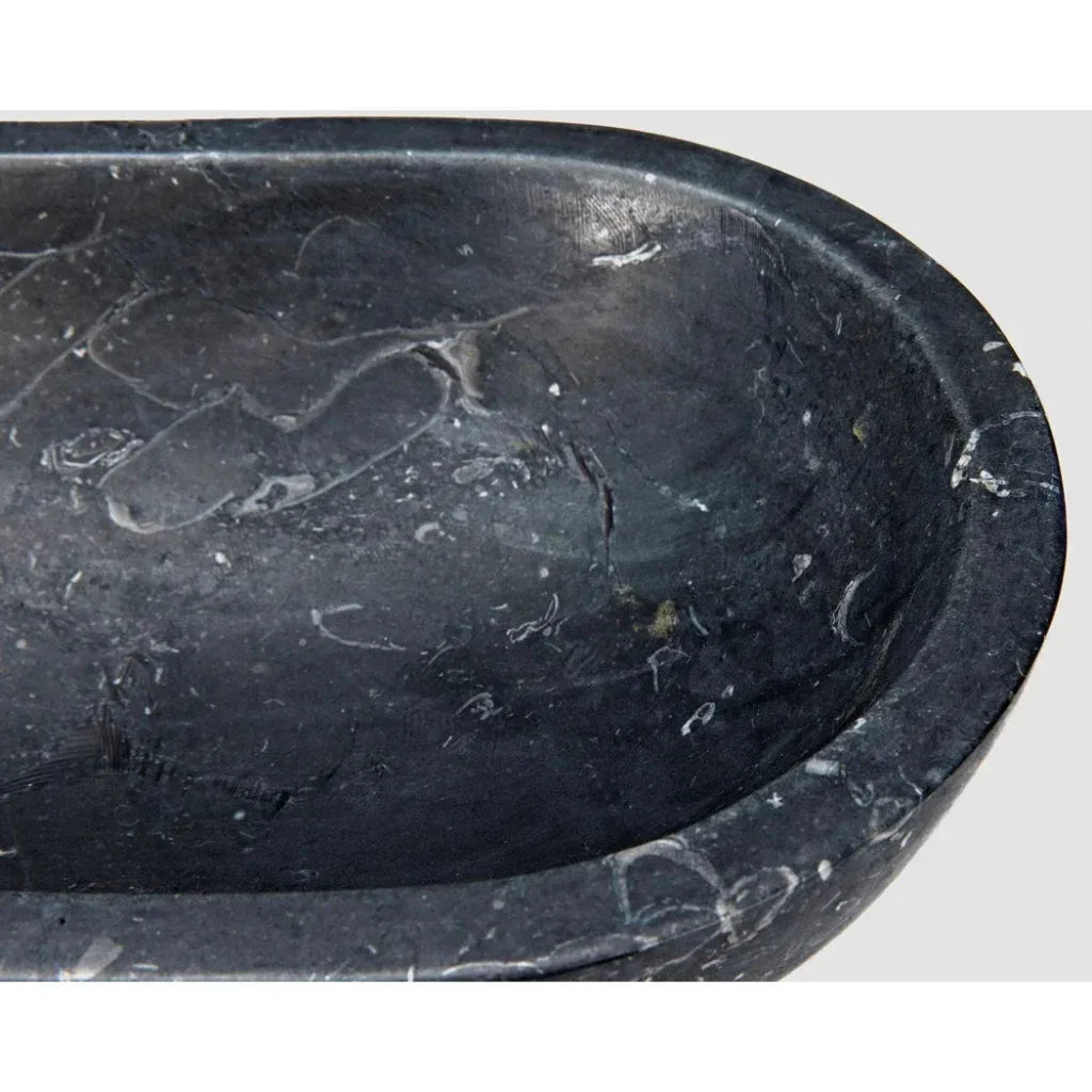 Steve Black Marble Tray - LOOMLAN - Noir - Trays