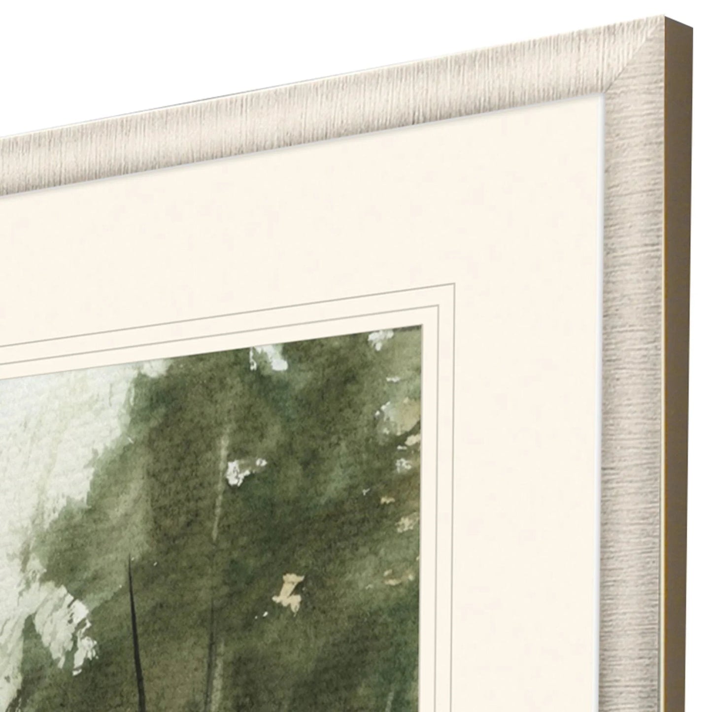 Stillwater Reflections II Green Canvas Art