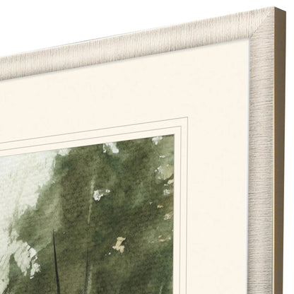 Stillwater Reflections II Green Canvas Art