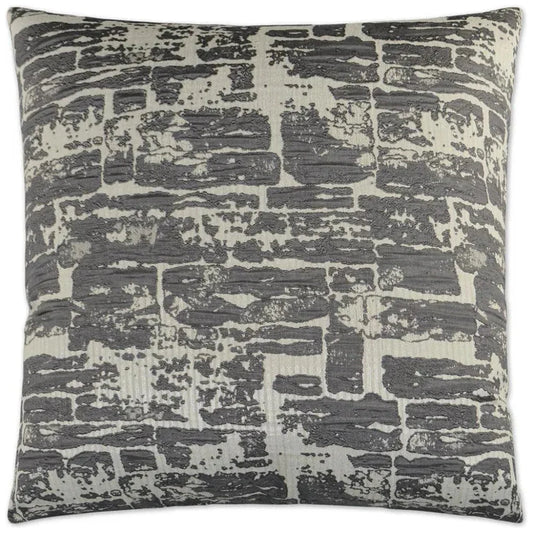 Stonewall Coal Grey Throw Pillow With Insert - LOOMLAN - D.V. Kap - Throw Pillows