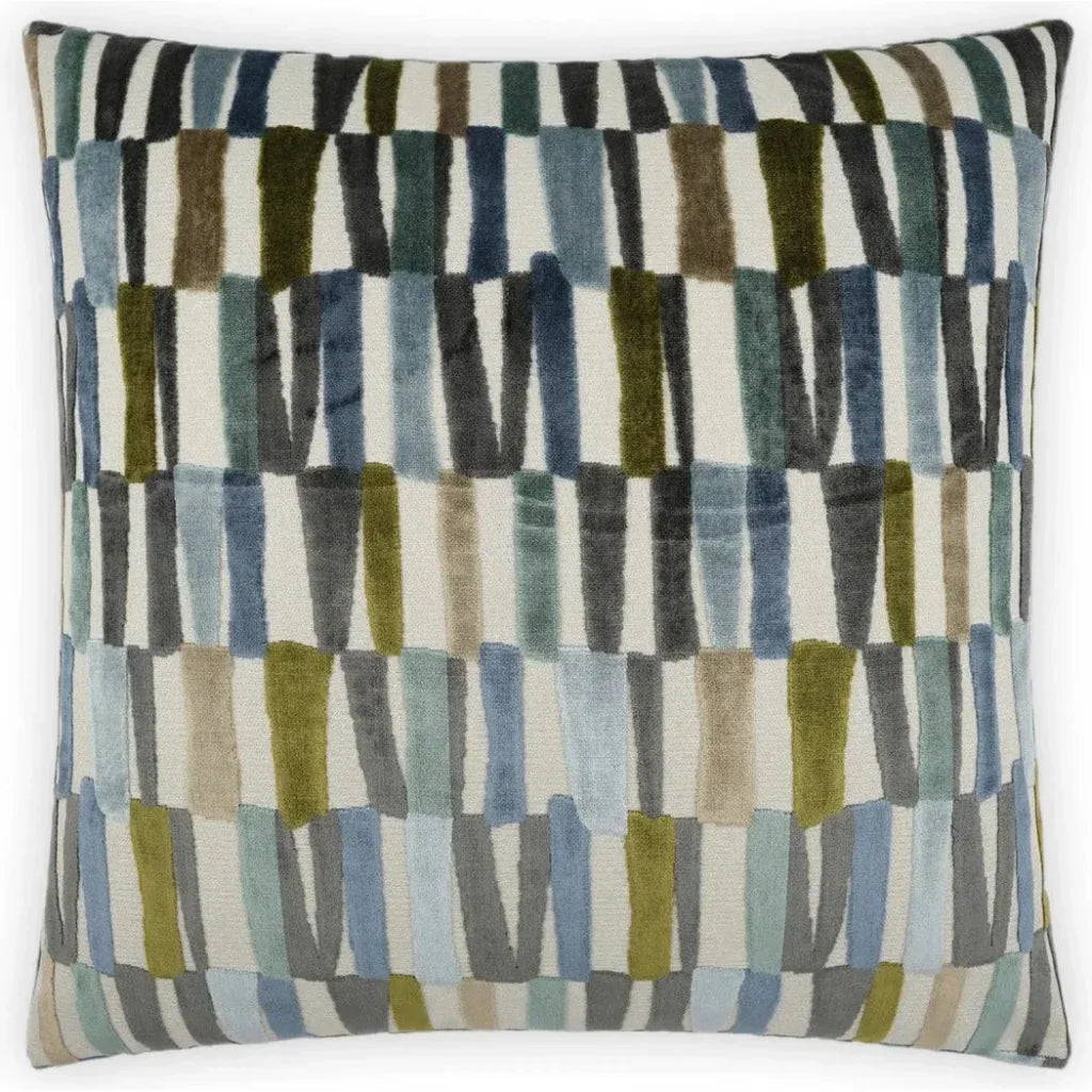 Strata Indigo Blue Throw Pillow With Insert - LOOMLAN - D.V. Kap - Throw Pillows