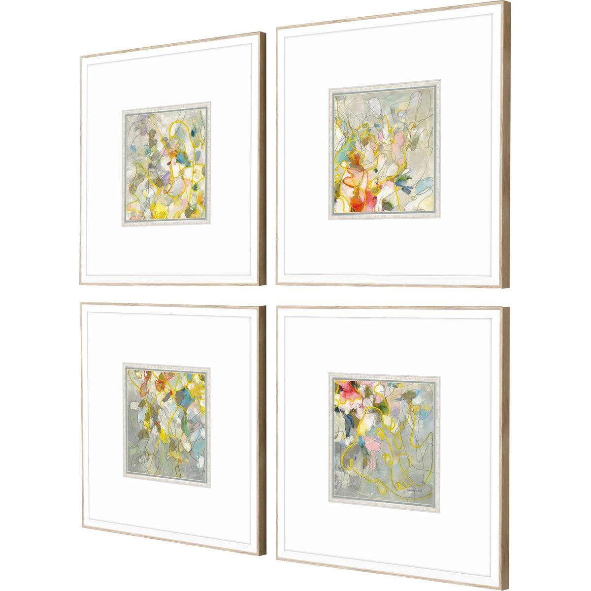 Strings of Lights Wood Framed Wall Art 4PC -- view 3