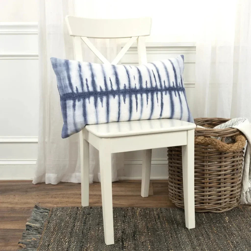 Stripe Ivory Lumbar Pillow With Insert - LOOMLAN - LOOMLAN - Throw Pillows