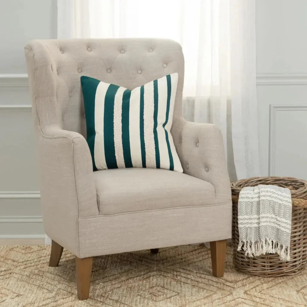 Stripes Down Filled Decorative Throw Pillow Cover - LOOMLAN - LOOMLAN - Throw Pillows