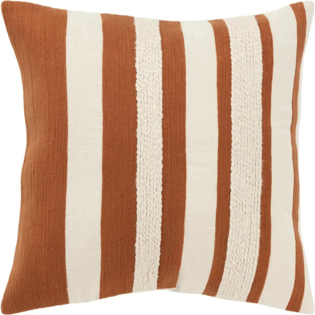 LOOMLAN Stripes Down Filled Decorative Throw Pillow Cover