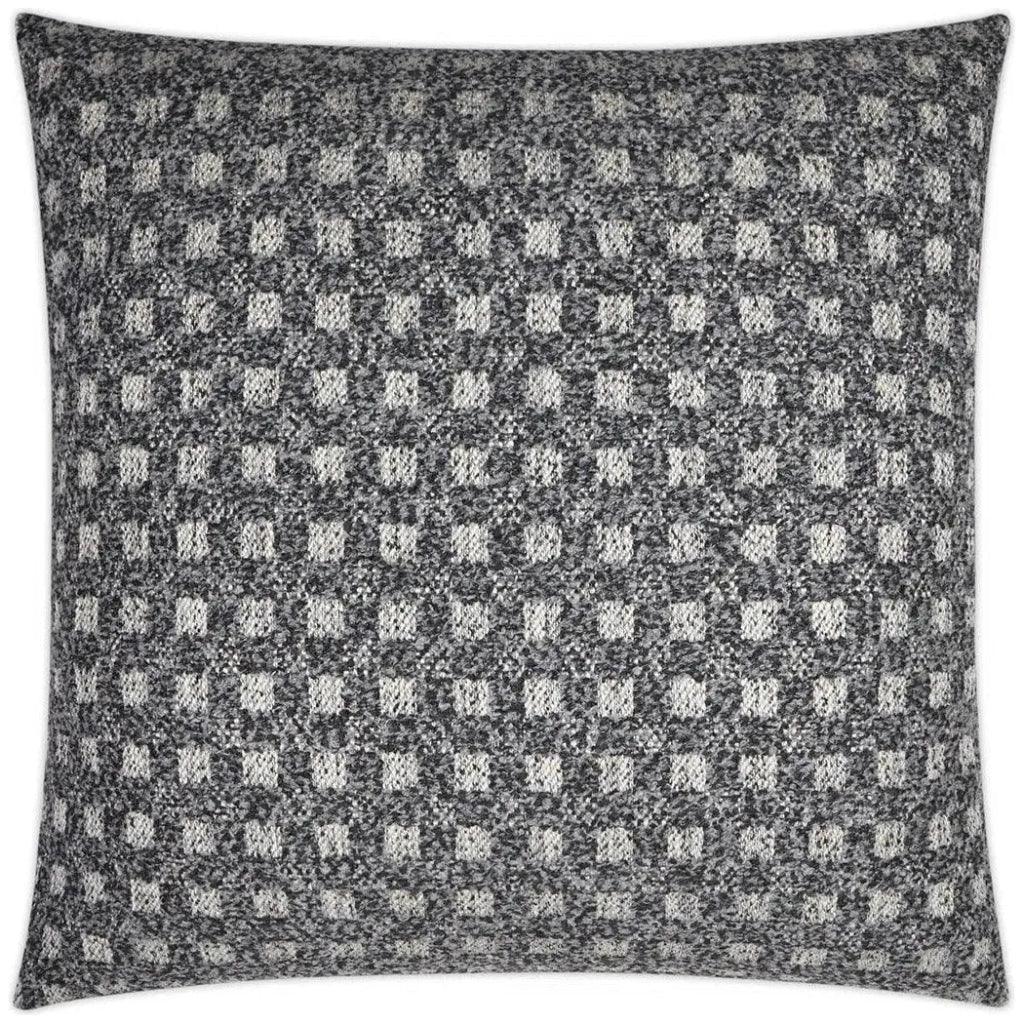 Suffolk Plaid Check Grey Large Throw Pillow Insert - LOOMLAN - D.V. Kap - Throw Pillows