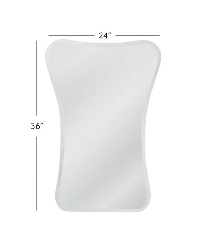 Sullivan Hourglass Design Wall Mirror - LOOMLAN - Bassett Mirror - Wall Mirrors