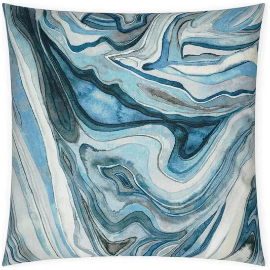 Sumidero Marine Abstract Blue Large Throw Pillow Insert - LOOMLAN - D.V. Kap - Throw Pillows