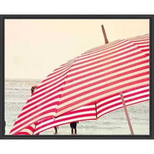 Summer Beach Umbrella d Canvas Wall Art For Living Room - LOOMLAN - LOOMLAN - Canvas Art