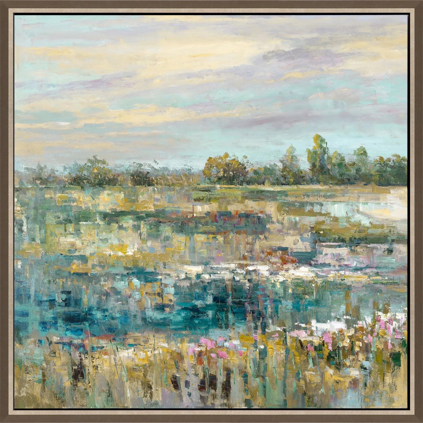 Summer Splendor Blue Canvas Art