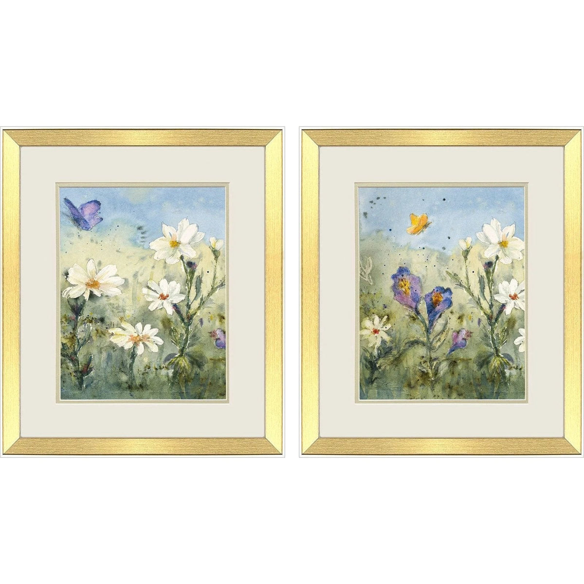 Summer Wildflowers Framed Wall Art 2PC -- view 5