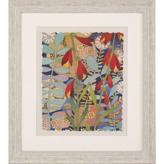 Summer's End White Wooden Framed Wall Art