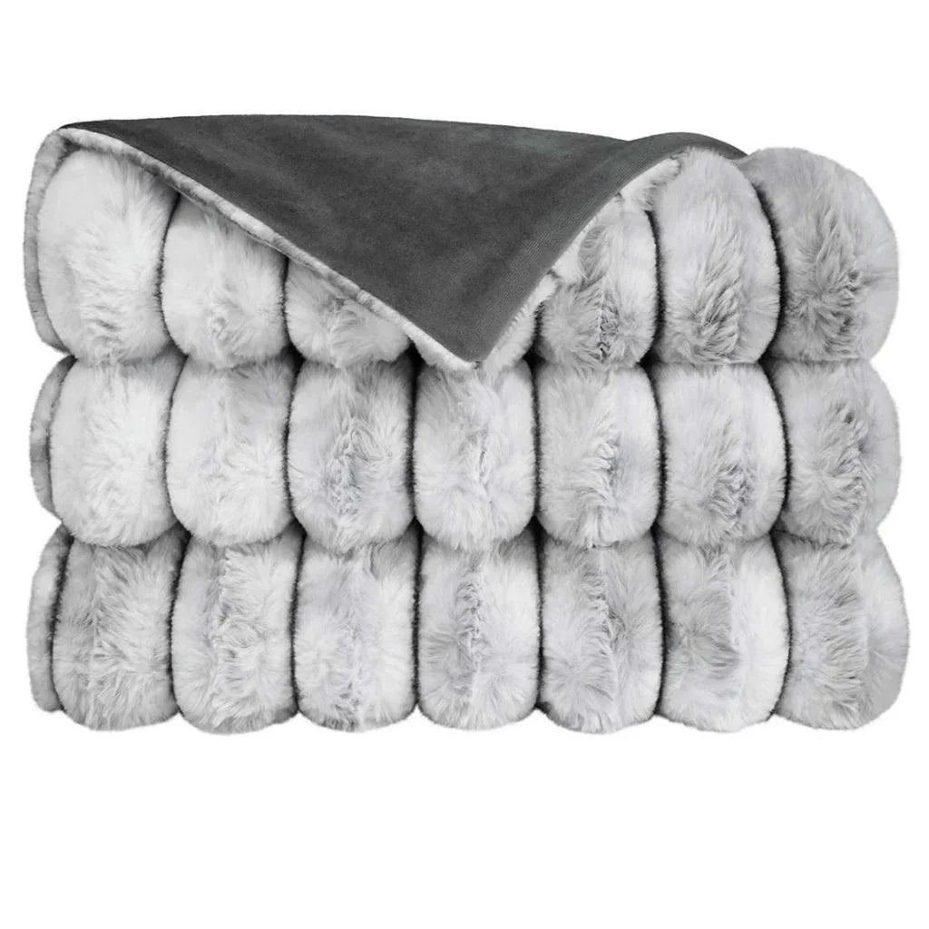 Summit Handcrafted Grey Throw Blanket - LOOMLAN - D.V. Kap - Throw Blankets