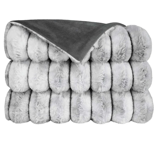 Summit Handcrafted Grey Throw Blanket - LOOMLAN - D.V. Kap - Throw Blankets