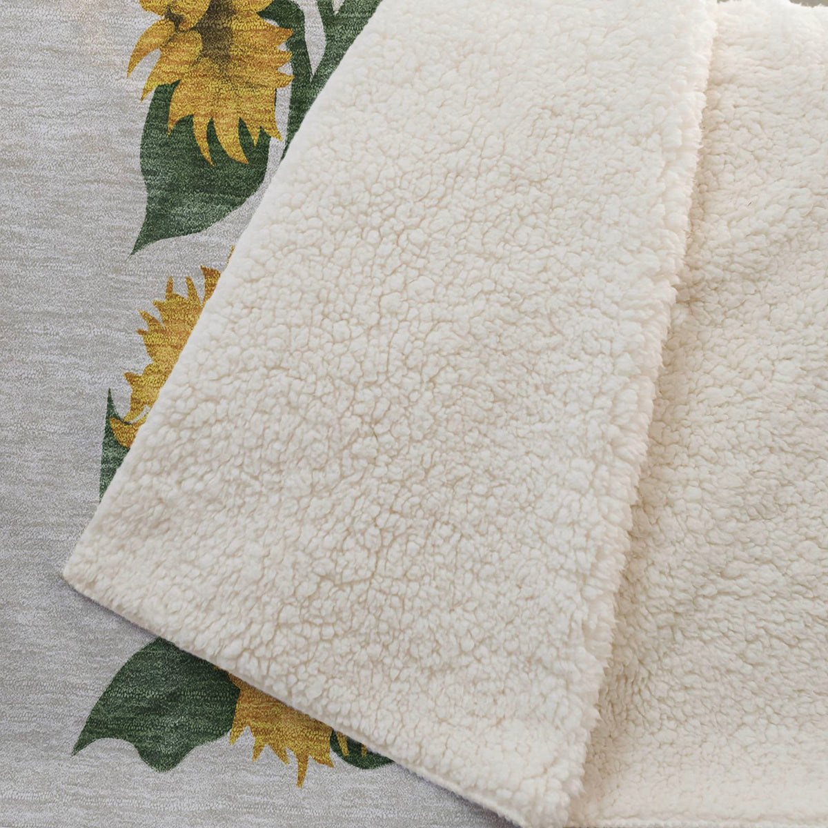 Sunflower Border 50" x 70" Throw Blanket -- view 4