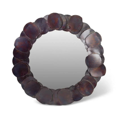 Suri Iron Round Mirror - LOOMLAN - Urbia - Wall Mirrors
