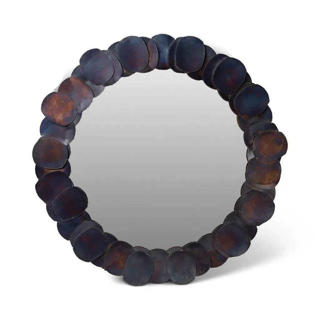 Suri Iron Round Mirror - LOOMLAN - Urbia - Wall Mirrors