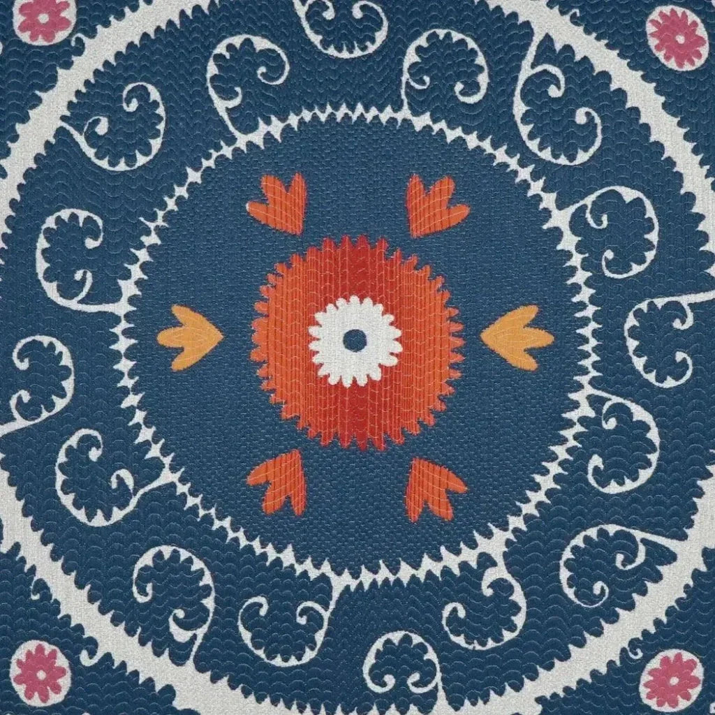 Suzandozi Denim Global Blue Large Throw Pillow Insert - LOOMLAN - D.V. Kap - Throw Pillows