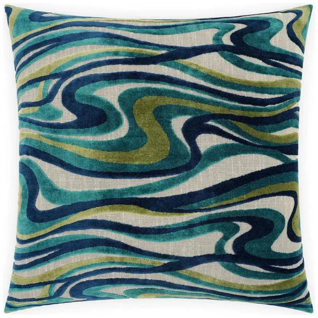 D.V. Kap Sway Blue Throw Pillow With Insert