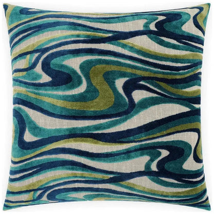 D.V. Kap Sway Blue Throw Pillow With Insert