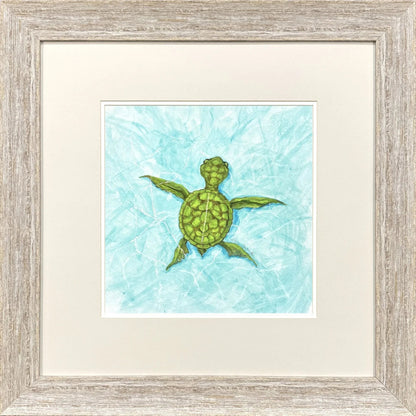 Swim Lesson Blue Canvas Art