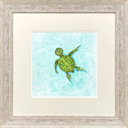 Swim Lesson Blue Canvas Art