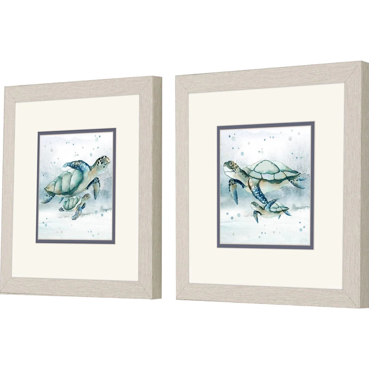 Swim Lessons Blue Canvas Art 2PC