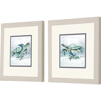 Swim Lessons Blue Canvas Art 2PC