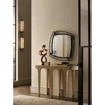 Swirl Gold Accent Contemporary Design Sculpture - LOOMLAN - Wildwood - Statues & Sculptures