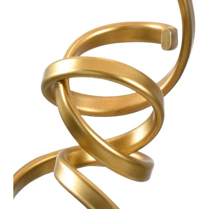 Swirl Gold Leaf Iron With Usb Port Table Lamp - LOOMLAN - Chelsea House - Table Lamps