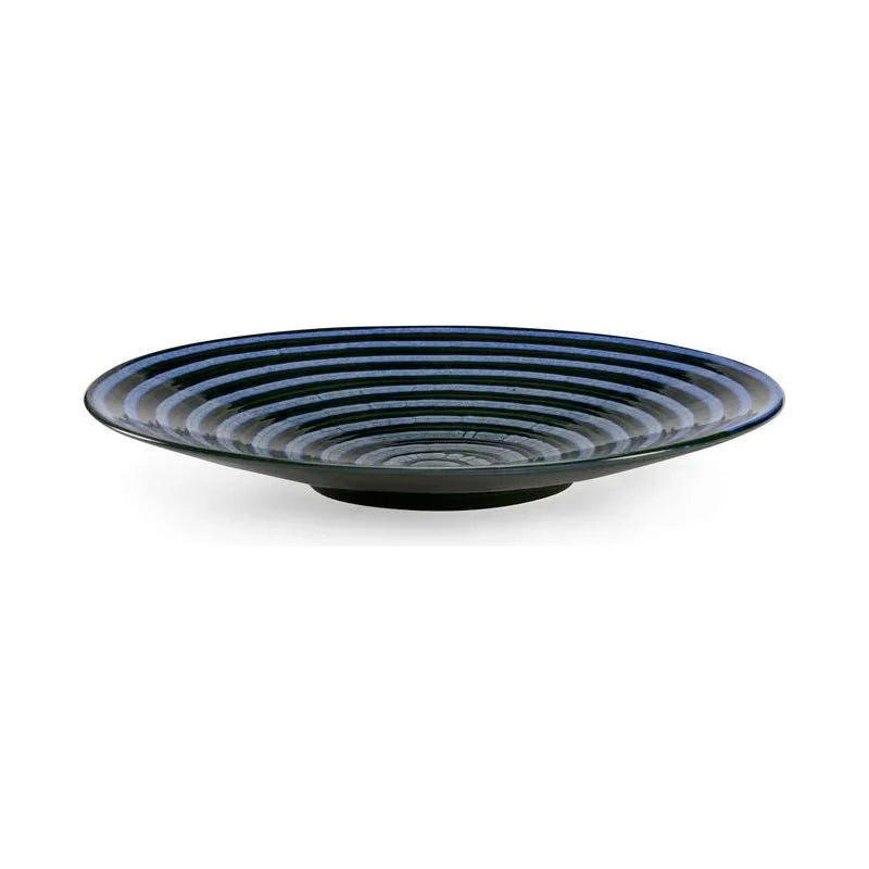 Swirl Hand Glazed Ceramic Plate - LOOMLAN - Chelsea House - Boxes & Bowls