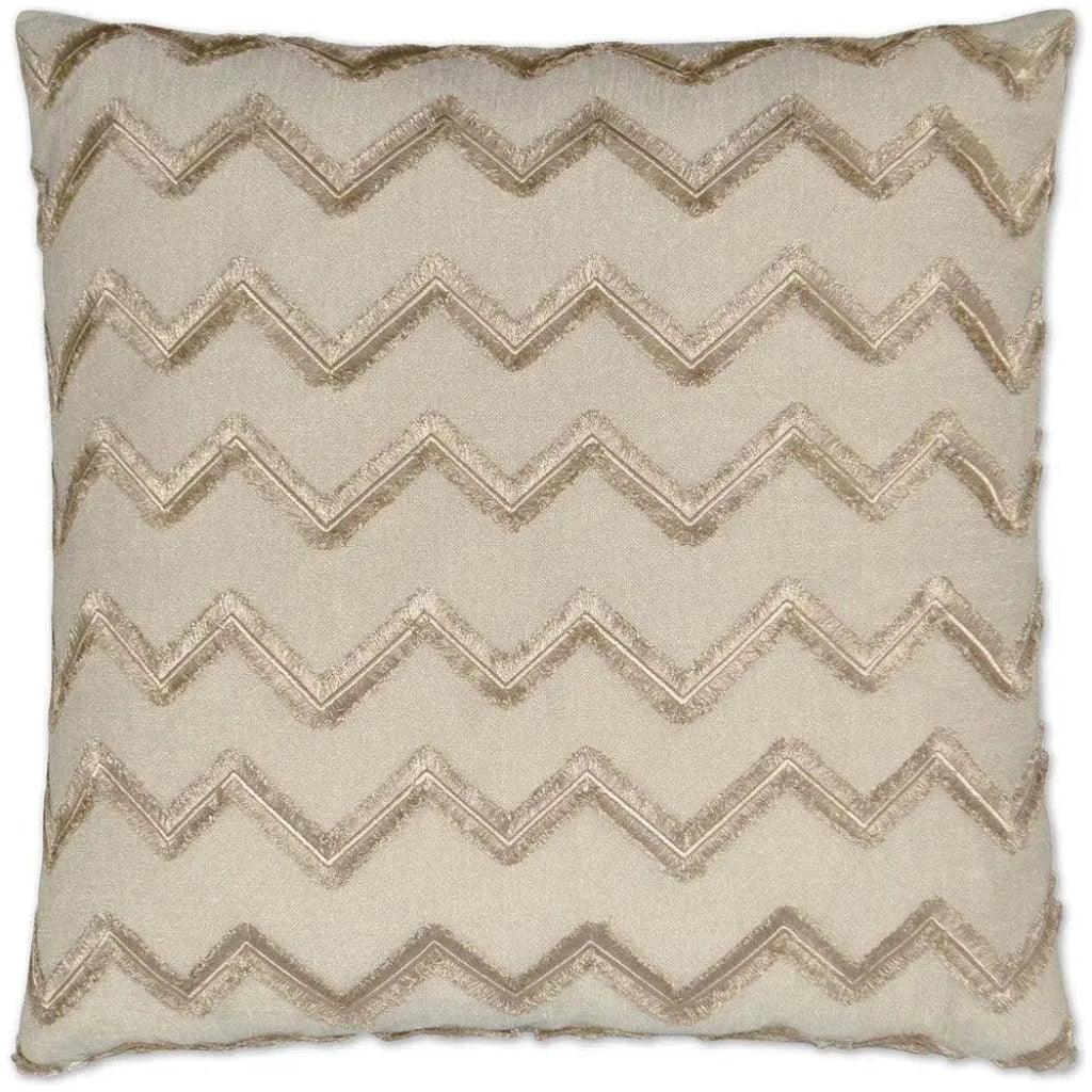 Symmetry Linen Brown Throw Pillow Insert - LOOMLAN - D.V. Kap - Throw Pillows