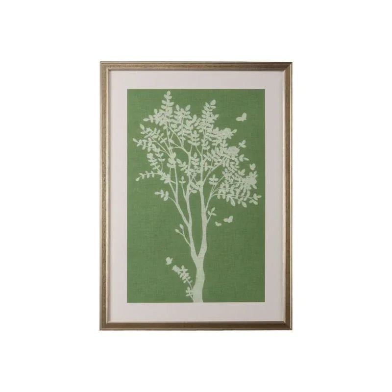 Tableau In Sage Antiqued Silver Framed Artwork-Framed Wall Art-Chelsea House-Sage I-LOOMLAN