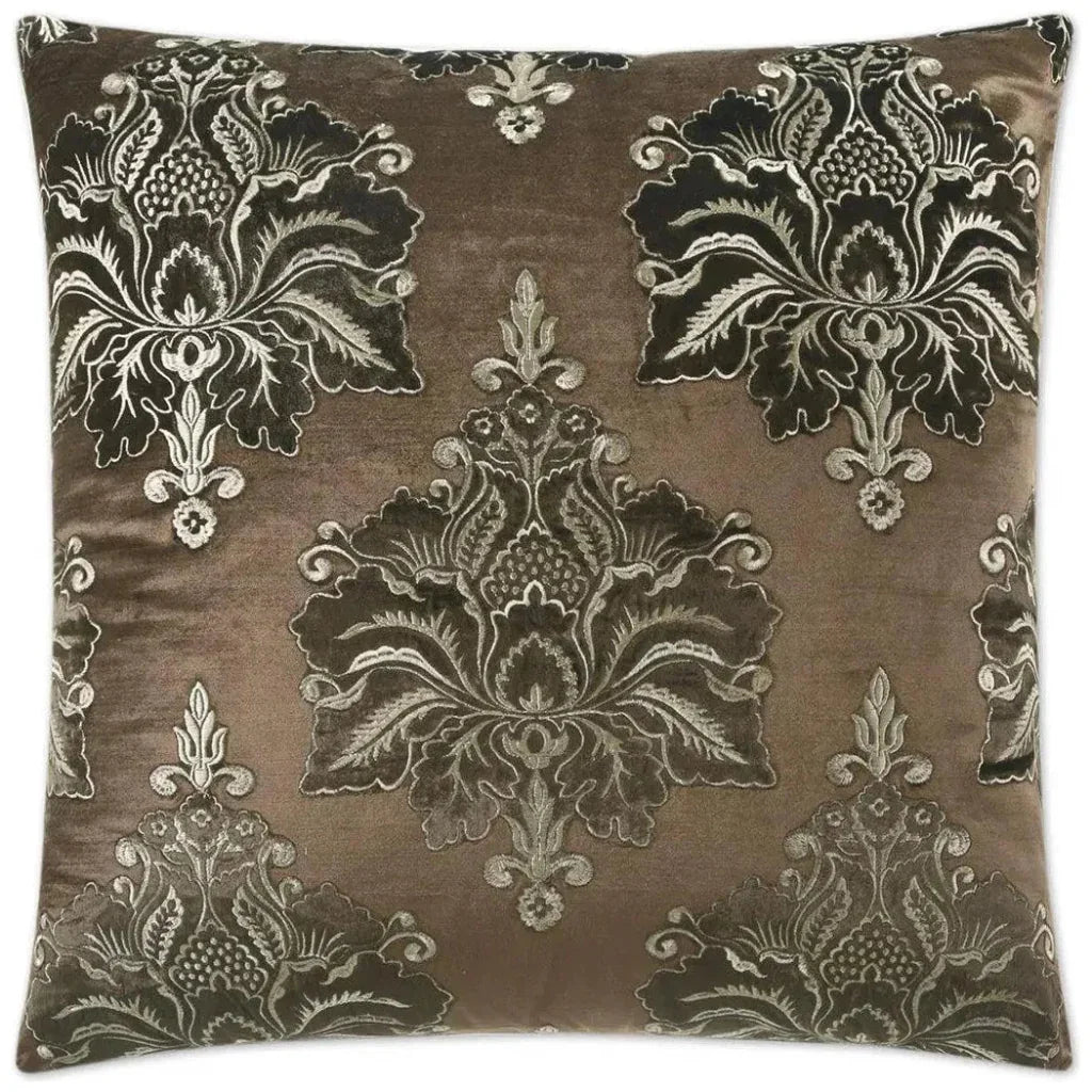 Taj Mahal Chocolate Brown Throw Pillow Insert - LOOMLAN - D.V. Kap - Throw Pillows