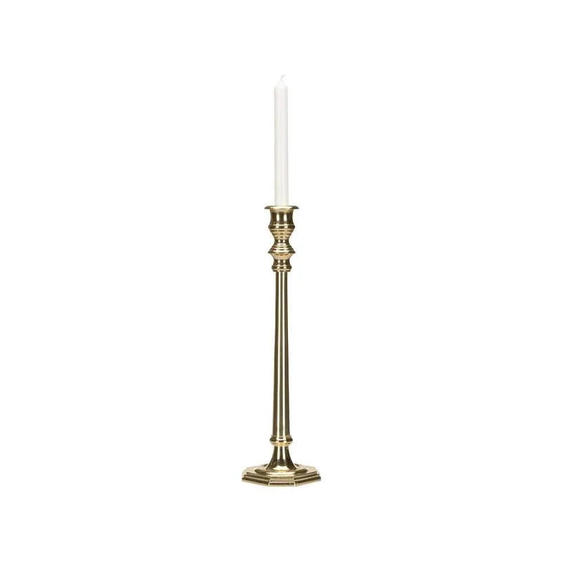 Tall Brass Made With Gold Finish Candleholder - LOOMLAN - Chelsea House - Candle Holders