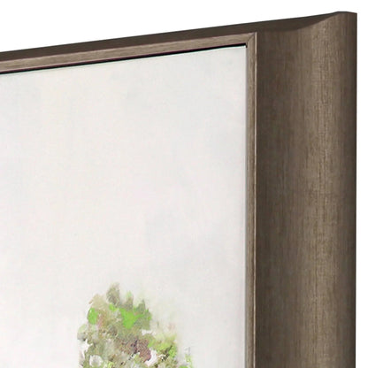 Tall Green Trees Hand Finished Framed Wall Art -- view 4