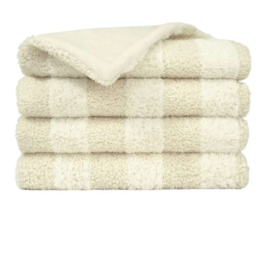 Tamed Handcrafted Ivory Throw Blanket - LOOMLAN - D.V. Kap - Throw Blankets