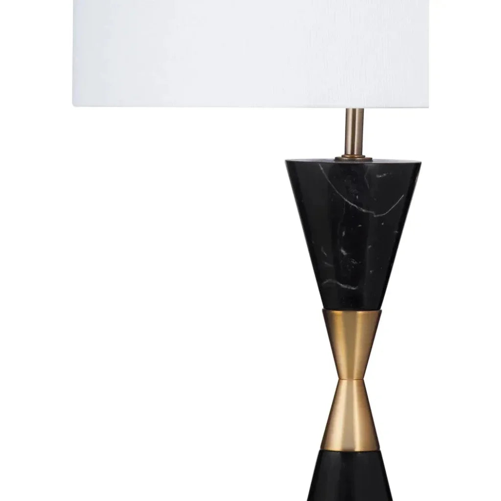 Tana Black Marble and Metal Table Lamp - LOOMLAN - Table Lamps