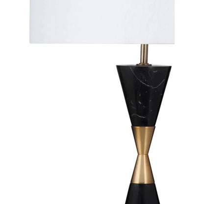 Tana Black Marble and Metal Table Lamp - LOOMLAN - Table Lamps