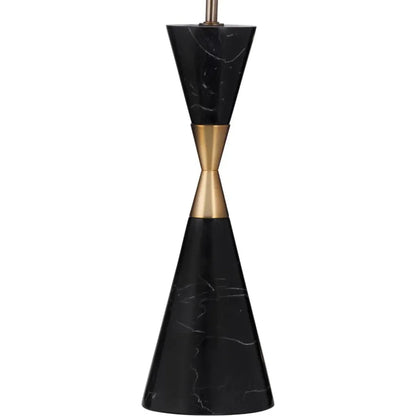 Tana Black Marble and Metal Table Lamp - LOOMLAN - Table Lamps