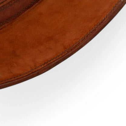 Taner Leather Wrapped Wall Mirror - LOOMLAN - Wildwood - Wall Mirrors