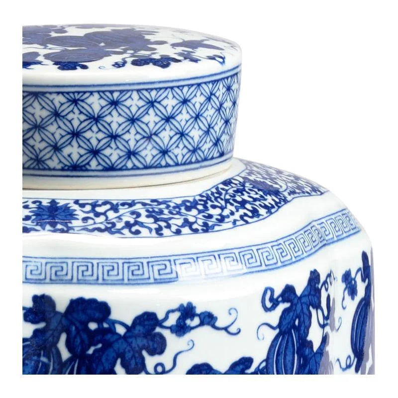 Tang Covered White Glazed Ceramic Vase - LOOMLAN - Chelsea House - Vases & Jars