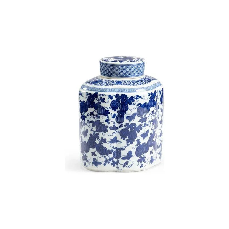 Tang Covered White Glazed Ceramic Vase - LOOMLAN - Chelsea House - Vases & Jars