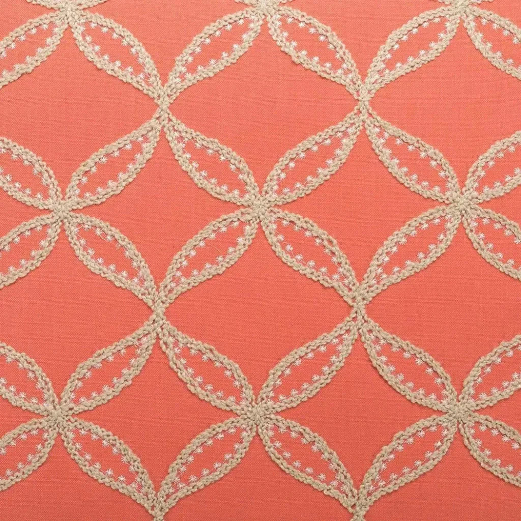 Tanjib Salmon Red Throw Pillow With Insert - LOOMLAN - D.V. Kap - Throw Pillows