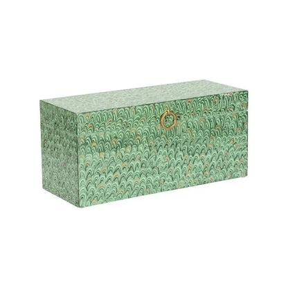 Tanzin Hand Painted Marble Box - LOOMLAN - Chelsea House - Boxes & Bowls